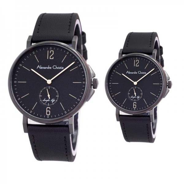 Alexandre Christie AC 8458 Full Black Couple